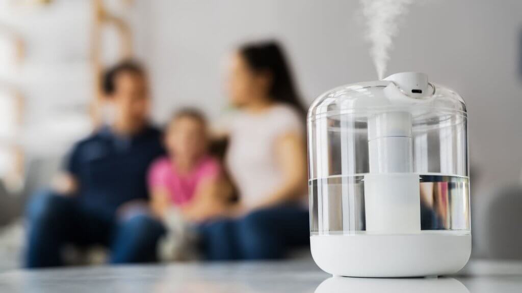 Can a Humidifier Cause Mold on Walls - humidifier in home with family