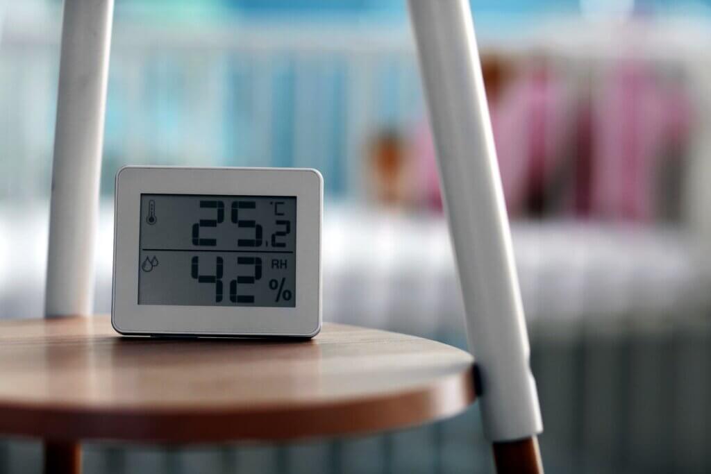 Warm temperature and humidity in a room